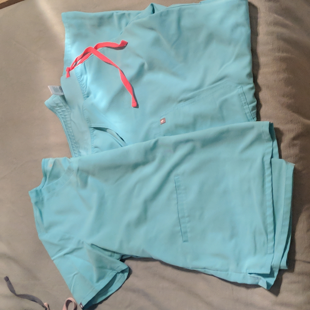 Bright Blue Figs Scrubs